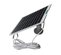 Caricatore solare da 5 W per anello per videocitofono modelli da 2 a 4 con costruzione resistente alle intemperie e cavo esteso alimentazione stabile di energia (bianco)