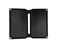 Caricatore Solare Mobile Pannello Portatile Energy Power Bank 5V USB For Telefono Escursionismo All'aperto Impermeabile Facile Installazione(Black)