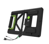 Caricatore solare - Pannello solare portatile - impermeabile ad alta efficienza 15 W illuminazione a LED per campeggio alimentare videocamera sicurezza ventilatori elettrodomestici esterni e telefono