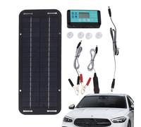 Caricatore solare per batterie del veicolo, impermeabile, compatibile con 12 V 24 V, kit di ricarica solare per auto, moto, camion e attrezzature esterne
