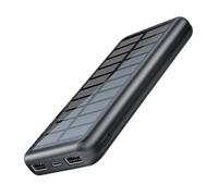 Caricatore solare per cellulare 10.000 mAh - Stazione di ricarica portatile compatta e leggera, impermeabile, per campeggio, escursionismo, pesca, studio e voli | Efficienza energetica ottimizzata
