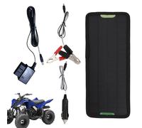 Caricatore solare per macchine automatiche | 5 W Solar Battery Attinger | Caricatore per auto impermeabile Easy Installazione, 12 V grondaie ricarica kit per moto, camion