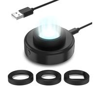 Caricatore solare per orologio, cronometraggio 8H con uomo, donna e quadrato 3 tappi, luce LED UV, ricarica rapida, compatibile con Casio/Tough/Protrek/Seiko/Citizen/Timex/Bering/FANMIS