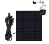 Caricatore solare USB - Tipo compatto C 6w Pannello di origine energetico, accessorio di ricarica intelligente impermeabile | Fornitura del generatore di backup per campanelli Sensori di movimento Sis