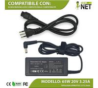 Caricatore Stampante compatibile con Zebra TLP 2824 2824-Z 65W 20V 3.25A
