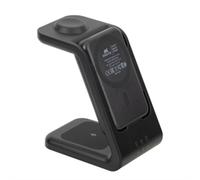 Caricatore Stand con batteria portatile Magsafe 5000 mAh Wireless 3 in 1 Nero
