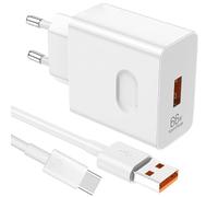 Caricatore Supercharge da 66 W per caricatore Honor, Supercharge USB C, cavo di ricarica adattatore per Honor 90 Lite 200 Lite 70 Lite X6b Pad X8a 9 Magic6 6Pro 6Lite 7Lite, caricatore rapido USB C