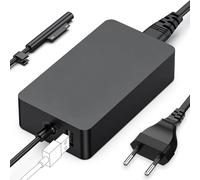 Caricatore Surface 127W per Microsoft Surface Book 3/2/1, Surface Laptop Studio 2/1,Surface Pro 11/10/9/8/7+/7/6/5/4/3/X, Surface Laptop 7/6/5/4/3 con porta USB da 5V 1A