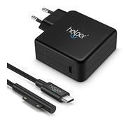 Caricatore Surface,Helpers Lab 45W 15V 3A Adattatore di Alimentatore per Microsoft Surface PRO X/7/6/5/4/3/Go/Laptop,Surface USB-C Alimentatore Caricatore 5V/3A 9V/3A 12V/3A 15V/3A 20V/2.25A