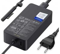 Caricatore Surface Pro 65W Caricabatterie Microsoft Surface per Surface Pro 3/4/5/6/7/7+/8/9, Surface Laptop 1/2/3/4/5/6/7, Surface Book 1/2/3, Surface Go1/2/3/4, Surface LaptopGo1/2/3, Surface Laptop
