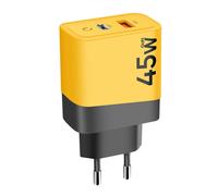 TACTICAL CARICABATTERIE GAN TECH ORIGINALE 1X USB + 1X USB-C 45W YELLOW 791C3FA