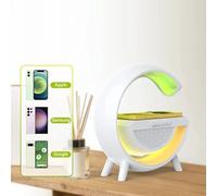Lampada LED RGB con Ricarica Wireless Bluetooth Speaker Ricaricabile Radio FM SD [EEK: A+++]