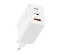 Caricatore TnB CHGAN65W GaN 65W 2 USB-C USB-A Bianco