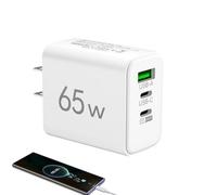 Caricatore triplo USB - quadrato opaco 1USB + 2PD caricatore per telefono cellulare multiporta adattatore di alimentazione 65W testa di ricarica 5v2a Specifiche europee e americane, cubo di ricarica