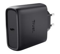 Caricatore Trust Maxo GaN USB-C 65W nero con cavo USB-C 2m ricarica rapida