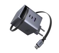 Caricatore Ugreen Nexode Pro 100W GaNInfinity cavo USB-C retrattile integrato