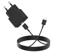 Caricatore Ultra-Rapido USB-C 25W e Cavo USB-C a Type-C da 1m, per Samsung Galaxy S26 S24 S23 A17 A26 A16 A35 A54 A53 A33 5G Z Flip7 FE Pixel 8 / per iPhone 15 17e Air, Nero