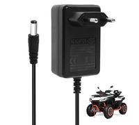 Caricatore universale da 12 V 1 A con indicatore di carica a LED per bambini, auto elettriche, quad, SUV, ATV, 12 Volt, alimentatore per giocattoli Ride-On con protezione di sicurezza