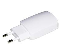 CARICATORE UNIVERSALE DA RETE CON 2 PRESE USB 5 VOLT 3 AMPERE COLORE BIANCO