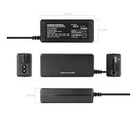 Caricatore universale portatile da 65 W per auto, include 1 porta USB e 8 diversi connettori compatibili con più dispositivi, ideale per la ricarica in viaggio.