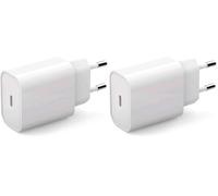 Caricatore Universale USB C 20W PHONIX Italia - Caricatore Rapido Type-C - Alimentatore Universale compatibile con Apple iPhone Samsung Xiaomi Huawei [NO Cavo] (Confezione da 2)
