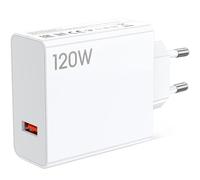 Caricatore USB 120W per Xiaomi Redmi Note 14 Pro+ 13 Pro+ 12 5G, Adattatore di Ricarica 120W HyperCharge a Ricarica Rapida Turbo, Spina per Xiaomi 14T 13T Poco F7 Ultra Black Shark 5 4, Solo