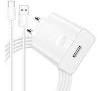 Caricatore USB 15W per HONOR X5c Plus X6d, Caricatore Ricarica Rapida 22.5W con Cavo Tipo C 1m per HONOR 70 Lite X8a X7a X6a Pad 8 per Huawei P30 P20 Mate 10 20, Adattatore di Caricabatterie Mobile