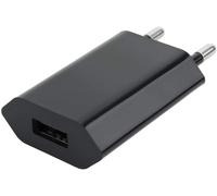 Caricatore USB 1A 5W Spina Europea Nero - Techly IPW-USB-ECBKG