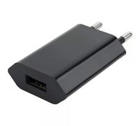 Caricatore USB 1A Compatto Spina Europea Nero