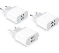 Caricatore USB 2.1A/5V 3-Pack Presa for iPhone 14 13 12 11 Pro Max/XS/XR/X/8/...