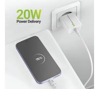 Caricatore USB 20W Mayaxess con cavo USB-C 1m