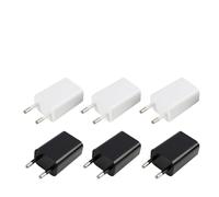Caricatore USB 5W, Pack da 6 Adattatori da Muro 5V/1A - Compatibile con, Samsung, MP3, Ventilatori USB, Smartwatch e Altri Dispositivi - Design Slim e Portatile，Protezione dal surriscaldamento