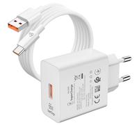 Caricatore USB 66W e 2Metro Cavo USB C per Honor Magic7 5G Lite 6 Lite,6A Supercarica Rapida Adattatore Caricatore e Tipo C Cavo per Honor 90 70 Lite 200 Pad 9 MagicPad 2 X8a Huawei MatePad Tablet