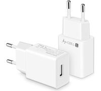 Techly Caricatore USB-A da Muro 362817 5V 2.4A per Smartphone o Tablet Bianco