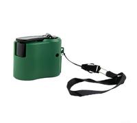 Caricatore USB a manovella compatibile con la maggior parte dei telefoni cellulari e gadget (verde)