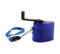 Caricatore USB a manovella manuale genera alimentazione per smartphone, tablet e altri dispositivi elettronici portatili alimentati tramite USB (blu)