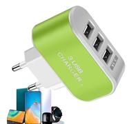 Caricatore USB a Porte Multiple | Blocco di Ricarica USB Compatto A 3 Porte - Adattatore Da Parete Intelligente | Caricatore Portatile per Computer Portatile
