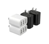 Caricatore USB A veloce a doppia porta, adattatore da parete USB, blocco di ricarica tipo A, adatto per iPhone15/14/13, Samsung, iPad 3 pacchetti.