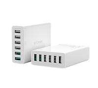 Caricatore USB Blitzwolf BW-S15 60W QC 3.0 6 Porte Bianco