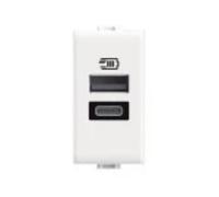 Caricatore USB Bticino Matix 15W 2 Porte tipo A/C AM4191AC