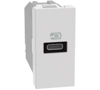 Caricatore USB Bticino MatixGO 20W con 1 porta tipo C bianco JW4192C