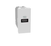 Caricatore USB Bticino MatixGO 20W con 1 porta tipo C bianco JW4192C