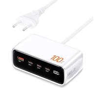 Caricatore USB C, 100 W, a 4 porte, PD, compatibile con MacBook Pro/Air, Pixel, Galaxy S25, S24, A15, Pixel 9, iPad e molto altro ancora