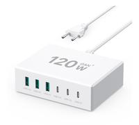 Caricatore USB C 120W Gan， Caricatore USB Multiplo【3Usb-C + 3USB-A】 Caricatore P