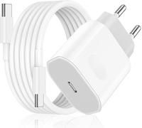 Caricatore USB C 40W per iPhone 17/17 Pro/17 Pro Max/17 Air, iPhone 16/15, USB C Caricabatterie Alimentatore Presa Spina Veloce con Cavo 2M