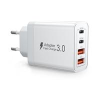 Caricatore USB C, 40W Presa USB C, Spina Ricarica Rapida PD3.0, 4 Porte Presa Type C, Adattatore usbc Multiplo, Alimentatore usb c per Samsung S23 S24 S25, iPhone 16 15 14 13, Huawei