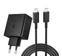 Caricatore USB C 45W Caricatore Veloce per Samsung Galaxy S23+, S23 Ultra, S22+, S22 Ultra, S23, S21 Ultra 5G, Note10+, Tab S8, S8+, S8 Ultra, Tab S7, S7+, S7 FE, con cavo di Ricarica Type-C 5A 2M