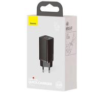 Caricatore USB-C 65W Baseus GaN2 Lite Nero