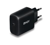 Caricatore USB-C 65W Lindy Power Delivery 3.0 GaN Nero