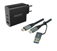 Caricatore USB-C 65W Philips 2 Porte GaN